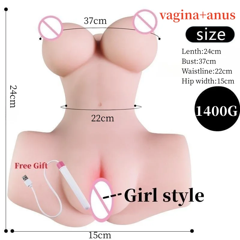 Mini/Large Vagina Male Masturbators Sex Toys Pussy Anal Vaginas Half Body Big Breasts Real Anus For Men Realistic Love Sex Doll