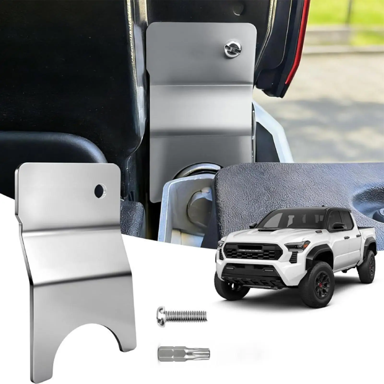 Picture 5: Tailgate Locks Heavy-Duty No-Drill Rust-Resistant Anti-Theft Locking Protector Tailgate Latch For Door Gate Load Dump Security