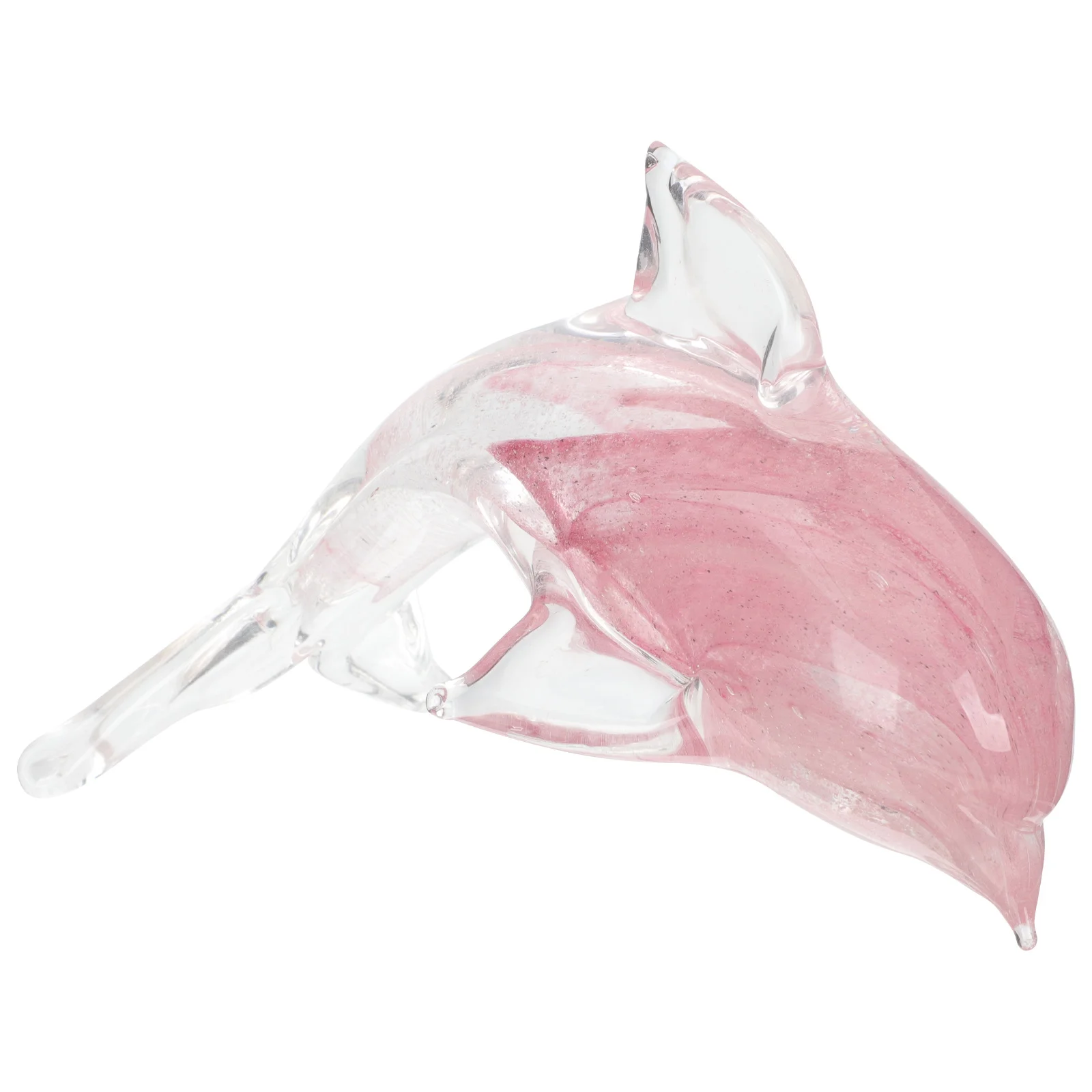 

Creative Night Light Decoration Glass Dolphin Art Sculpture for Desktop Home Room Decor Living Space Table Accent