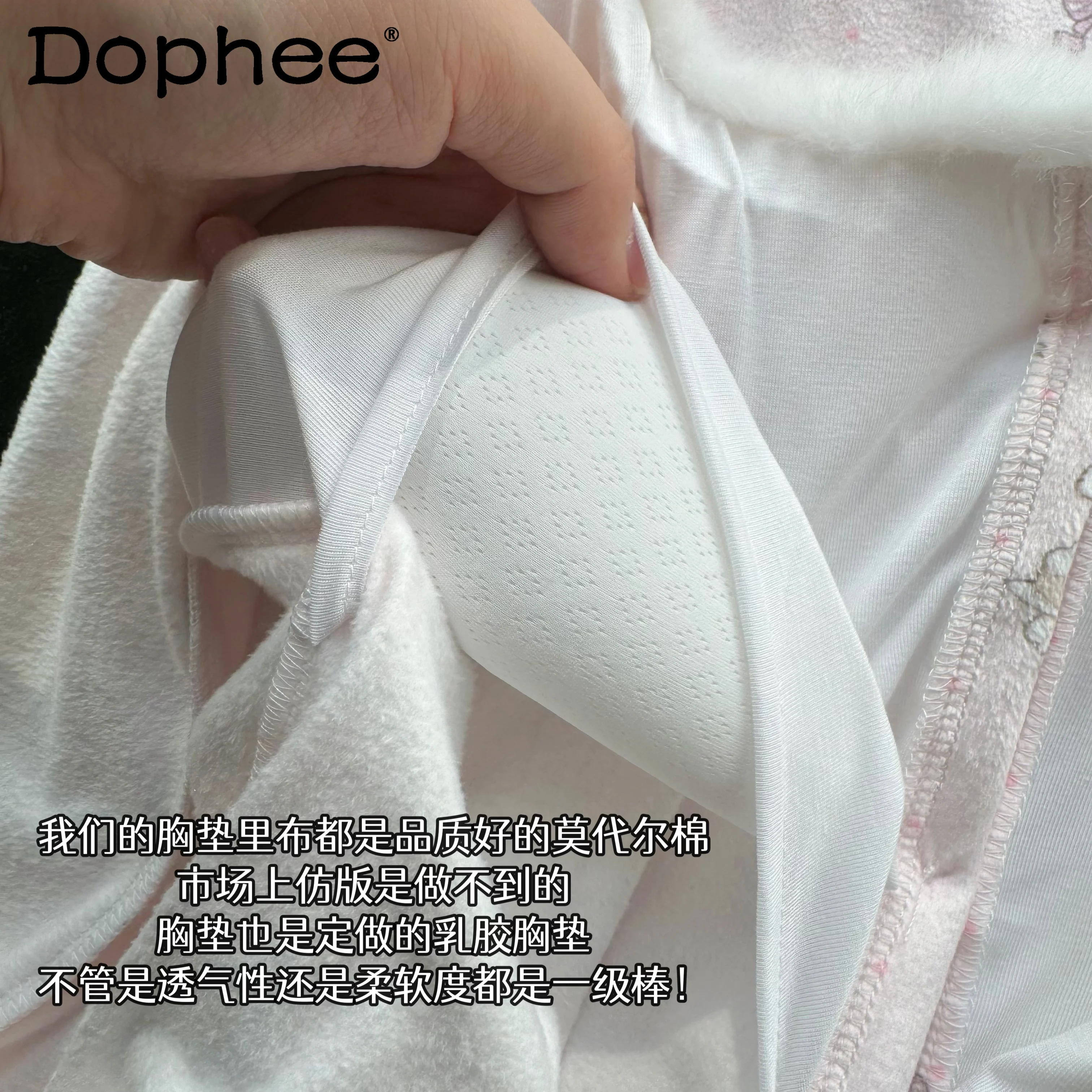 Autumn Winter New Plush Long-sleeved Pink Pajamas Kawaii Girl Outdoor with Chest Pad Cartoon Sweet  Comfortable Loungewear Set