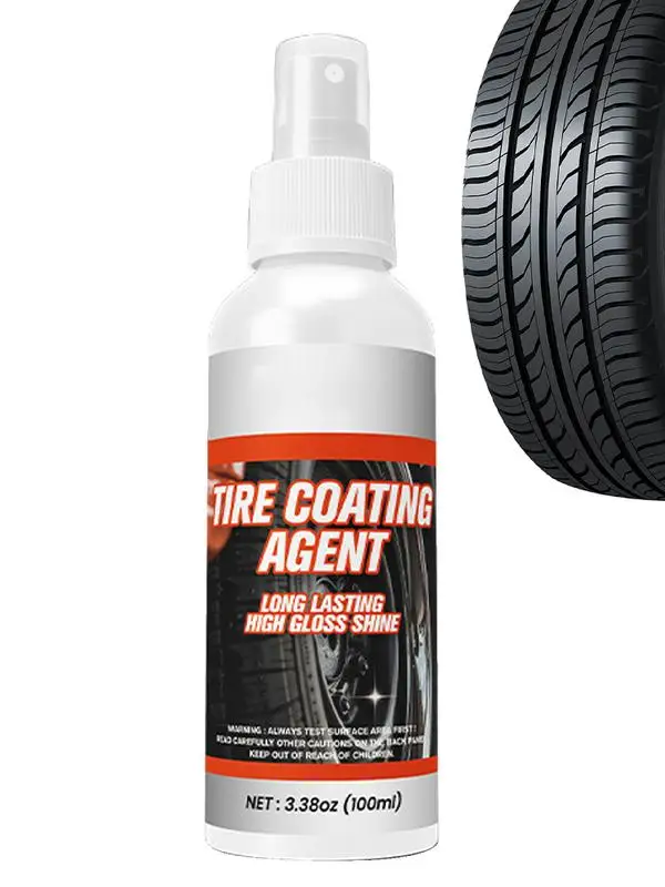 Tire Shine Coating Long Lasting Tyre Cleaning High Gloss Application Non Greasy Car Auto Tire Refurbishing Agent Cleaner Coating