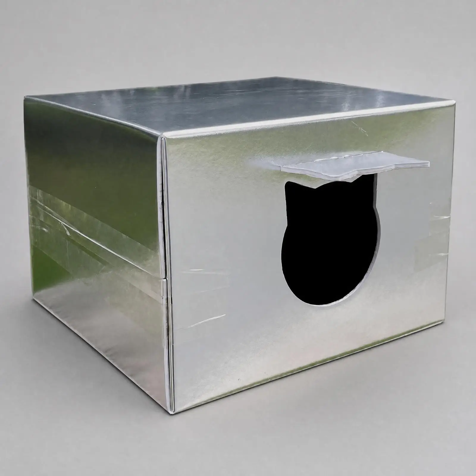 Weatherproof Cat Shelter with Rain Flap Reflective Insulated Outdoor Cat Shelter Low Maintenance Multi-Pet for Stray Cats