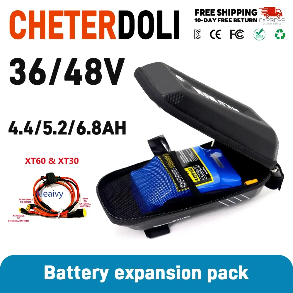 36V Battery 4.4Ah 6.8Ah 48V 6Ah 10Ah for Paralleling Extra Expansion XiaoMi M365 1s Pro Mi3 Ninebot Max G30 With Battery Bag
