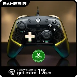 Kaleid Flux Gamepad con cable para Xbox Series X, Xbox Series S, Xbox One, Hall Effect Joystick