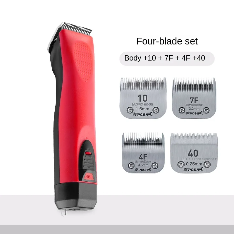 Professional Shaver Pet Electric Clipper Dog Electric Clipper Plug-in Dual-use Cat Teddy Shaver Electric Pusher CP-9060 Set