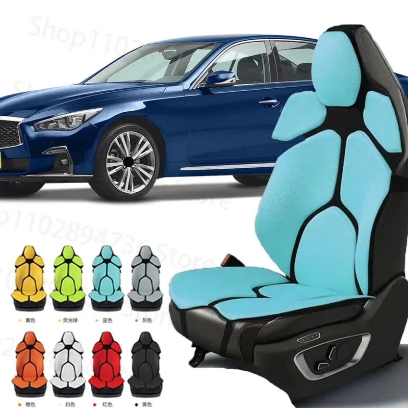 FOR Infiniti Series Cushion Car Seat Chair Back Mesh Lumbar Back Brace Massage Back Pad Support Home Office Accessories