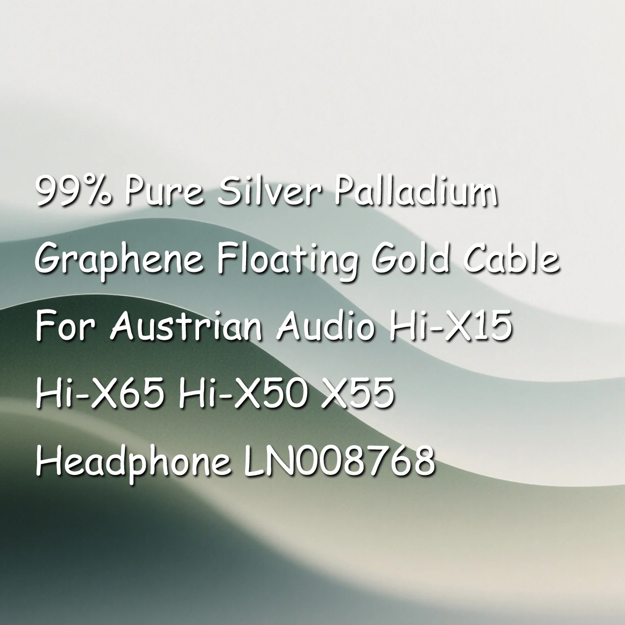 99% 純銀パラジウムグラフェンフローティングゴールドケーブルオーストリアオーディオ Hi-X15 Hi-X65 Hi-X50 X55 ヘッドフォン LN008768