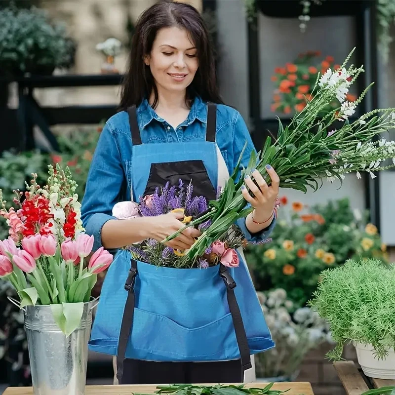 Harvest Apron with Large Pockets Quick Release Fruit Picking Bag Garden Tool Storage Apron for Gardening Field Farm Work