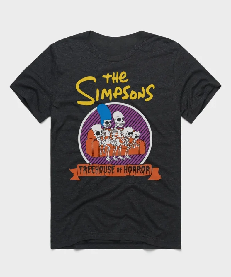 

The Simpsons Printed Cotton T-shirt Disney Men's and Women's Oversize Loose Breathable Comfortable Y2K Absorb Sweat T-shirt