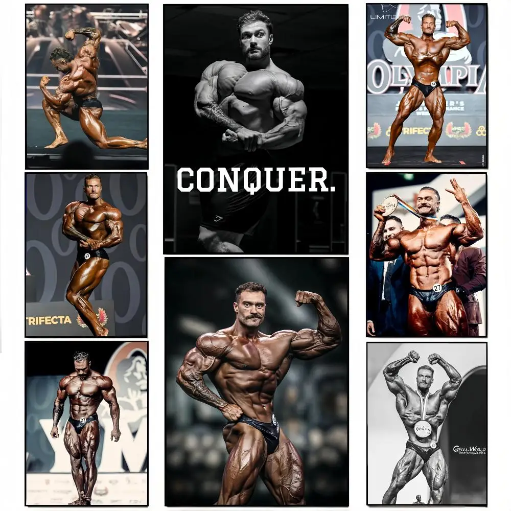 Chris Bumstead Bodybuilder Fitness Poster Wall decals, perfect for hallways, living rooms, and home decor