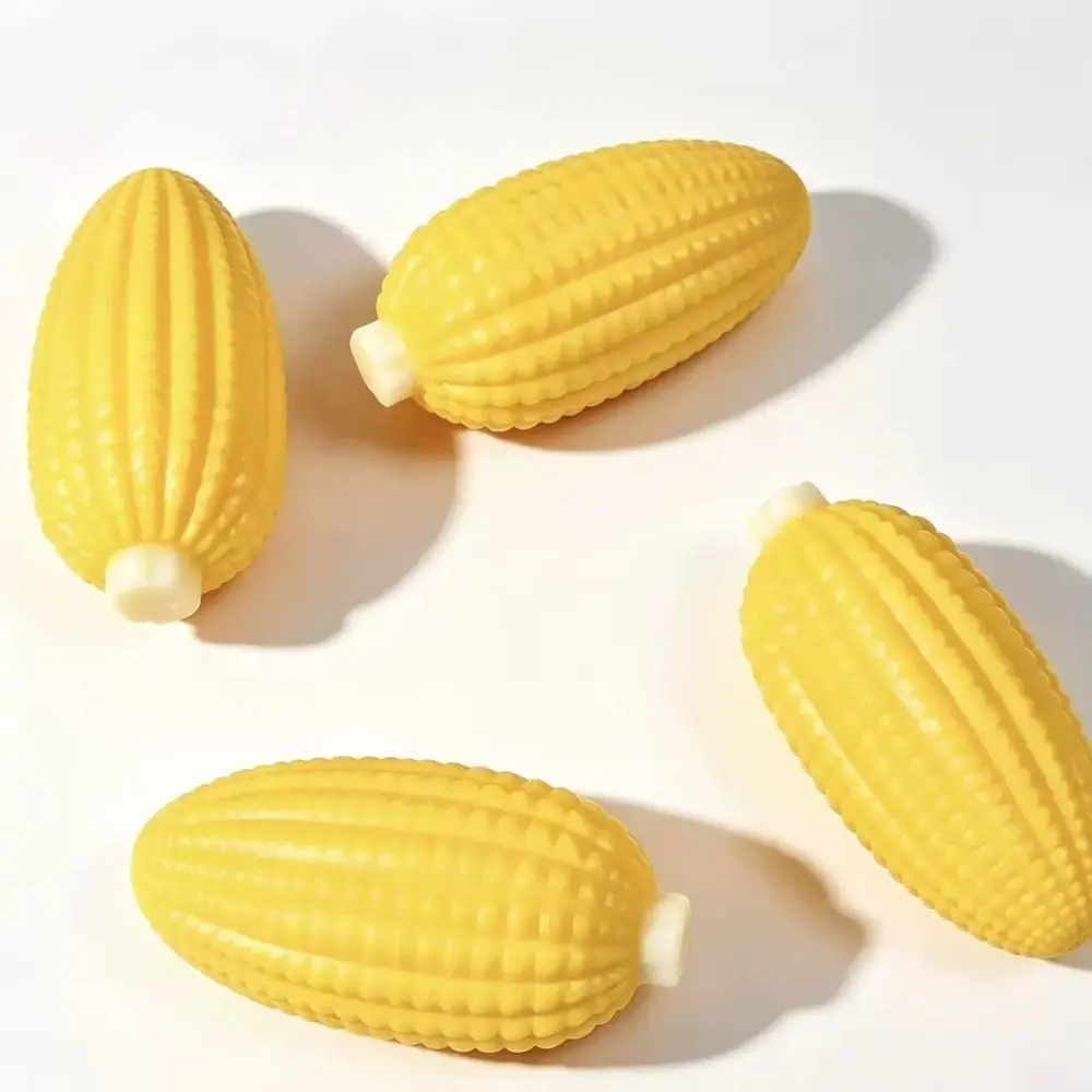 Corn DIY Empty Ball Skin Soft TPR Fillable DIY Pressure Ball Kit Simulation With Lid Handmade Ball Skin Adults Beginners