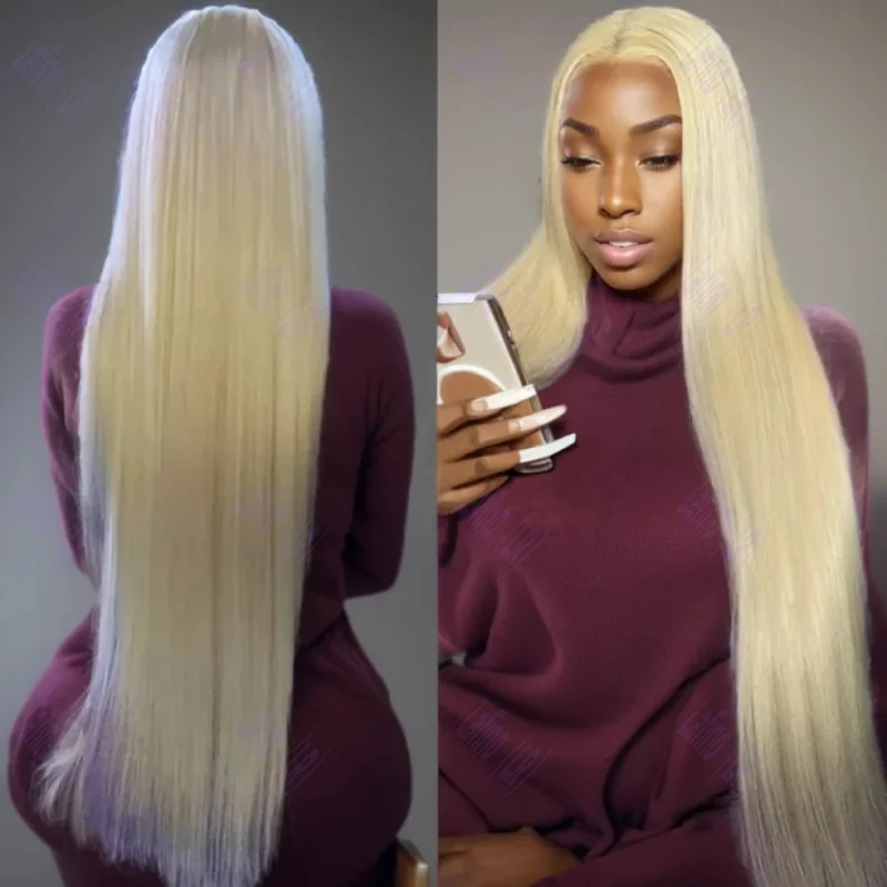 

13x6 HD Transparent Blond 613 Straight Lace Frontal Wigs 100% Choice Human Hair For Women Cheap Colored Wig On Sale Clearance