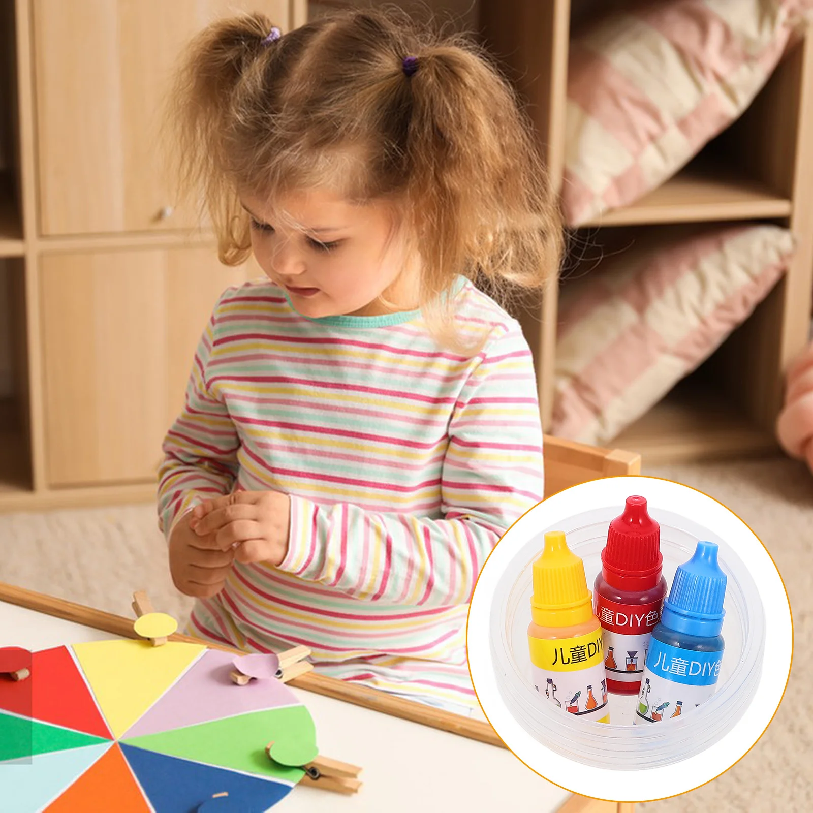 

1 set 1 Set Color Transferring Kit For Kids Diy Science Experiment Learning Sensory Playset Stem Activity Physics Cognitive