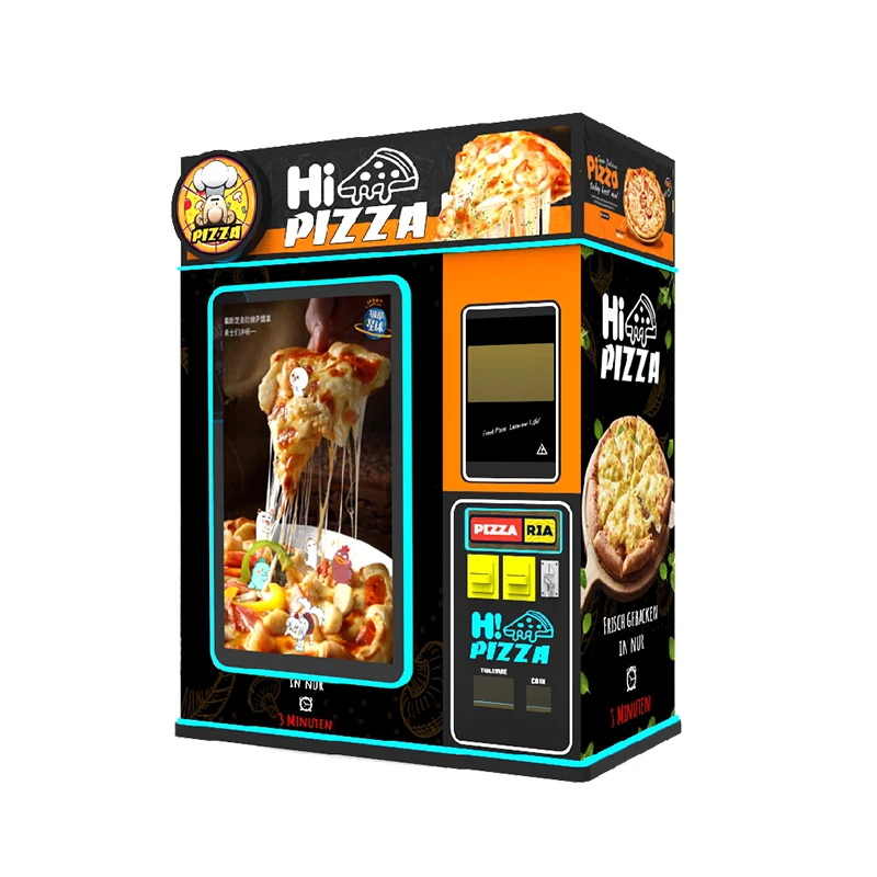 Distributeur automatique de Pizza chaude à écran tactile personnalisé, Machine de garniture de pâte 