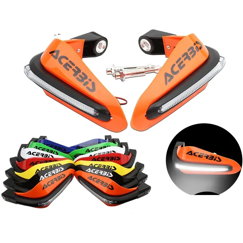 

LED light Handguard Motocross For APRILIA PEGASO 650 SXV SR 150 RSV RSV4 RS50 TUONO V4 RS 125 SR 50 RS 50 Dirt Bike Hand Guards