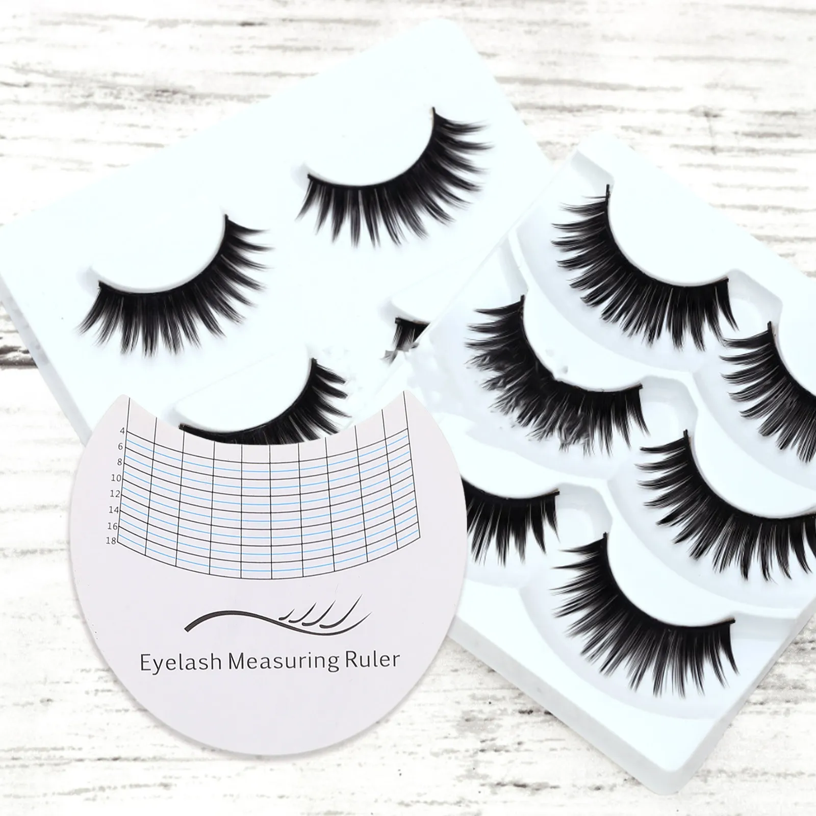 10Pcs Lash Length Measuring Card Clear Eyelash Ruler Tool Enhanced Accuracy for Lash Curl Degree Measurement Eyelash Tape