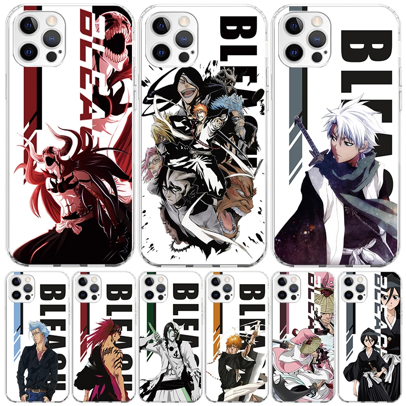 Anime Bleach Ichigo Kenpachi Phone Case For Apple Iphone 11 12 13 Mini 14 15 16 Pro Max 7 Plus X XS XR SE Art Customized Coque C