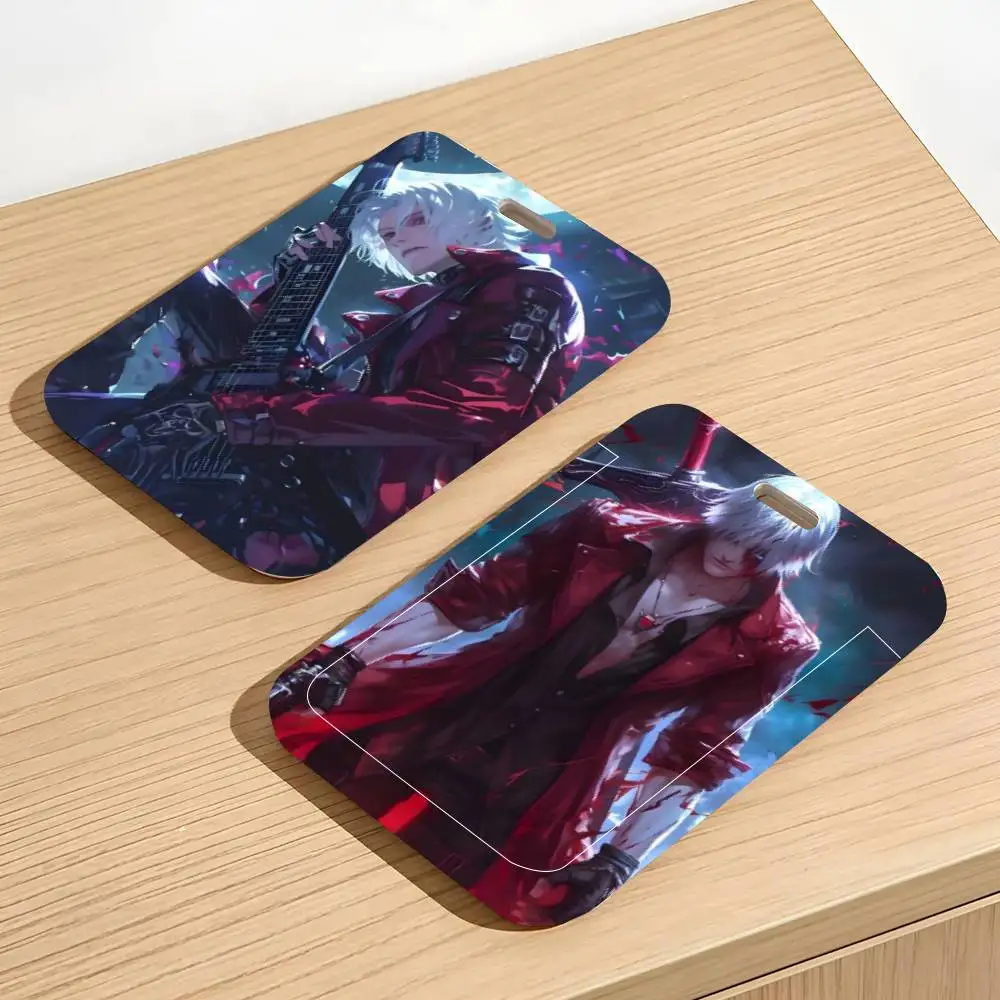 Devil May Cry-S ID Card Holder Lanyard Covers Women Men Work Permit Holder Students Kids Bus Cards Case