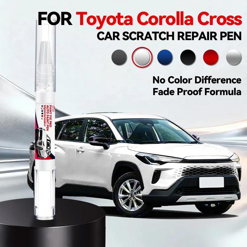 

Ручка-корректор для ремонта лакокрасочного покрытия Toyota Corolla Cross 2020-2025 E210, средство для удаления царапин, аксессуары для авто, черный, белый, серебристый, красный