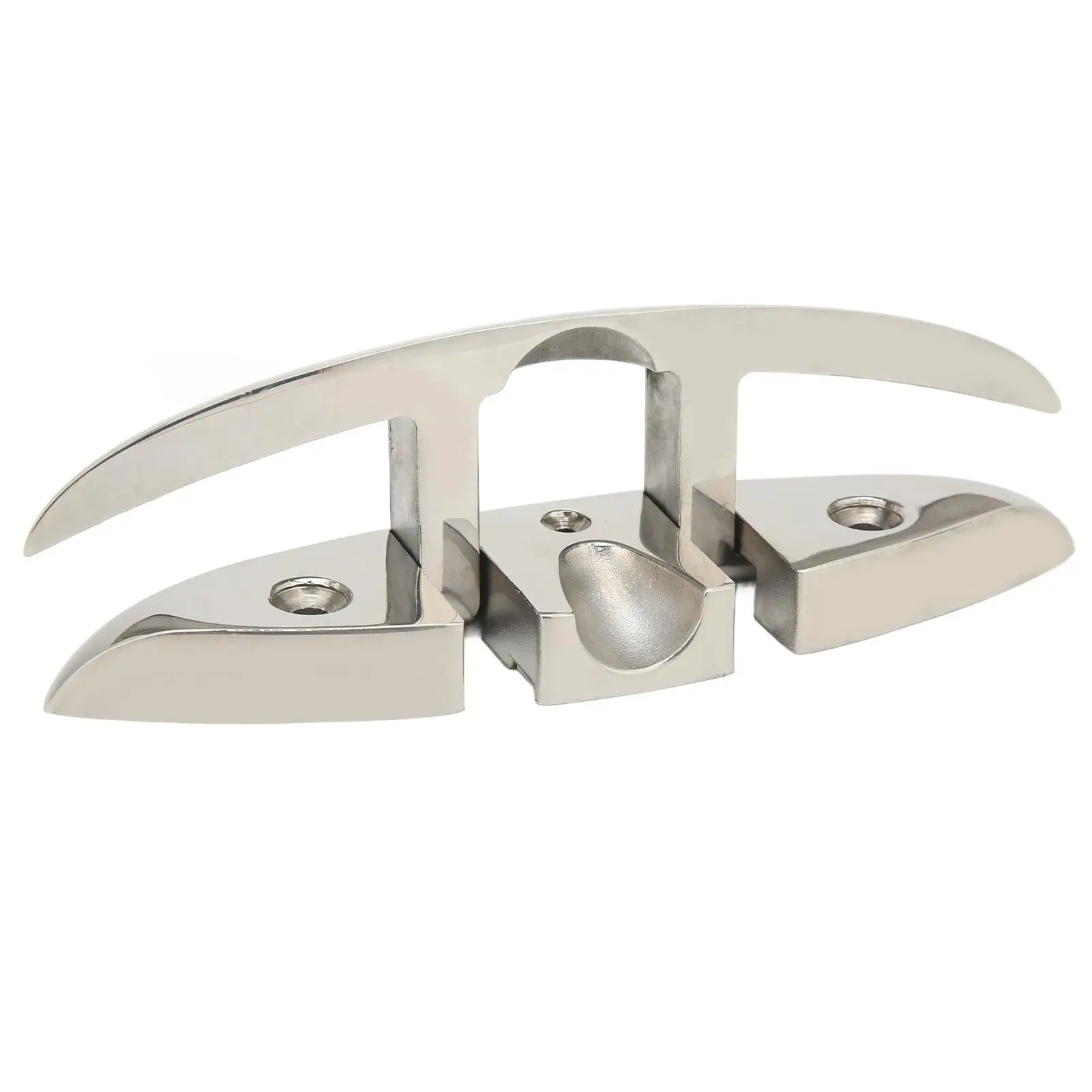 

Flip Up Dock Cleat Folding Cleat Space Saving Mirror Surface Pull Up 217mm/8.5in Long for kayaks Pontoons