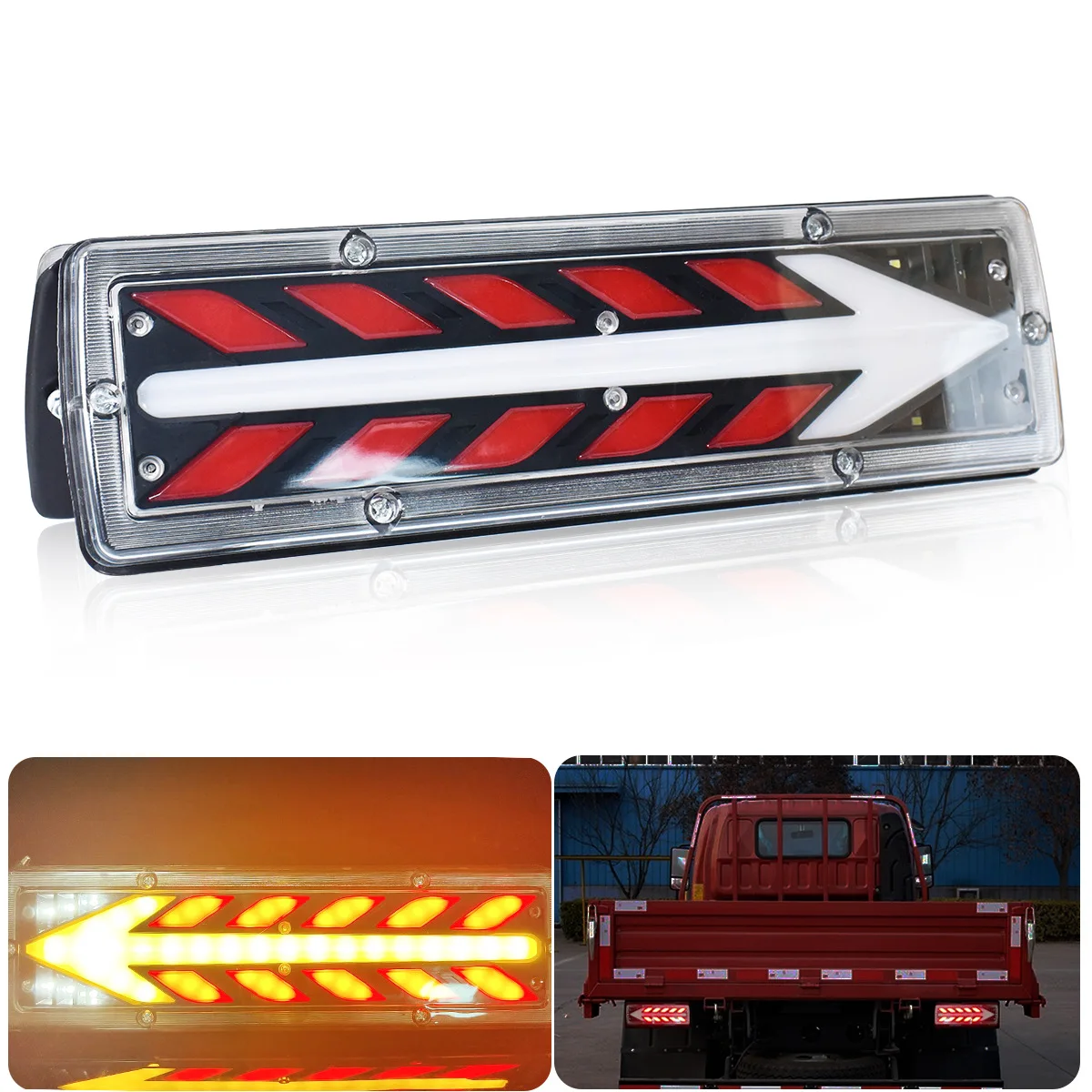 

LED Style Taillight Assembly 12V Voltage for Automotive/Manual/Modification High Quality Replacemen Arrow Shaped High-Quality