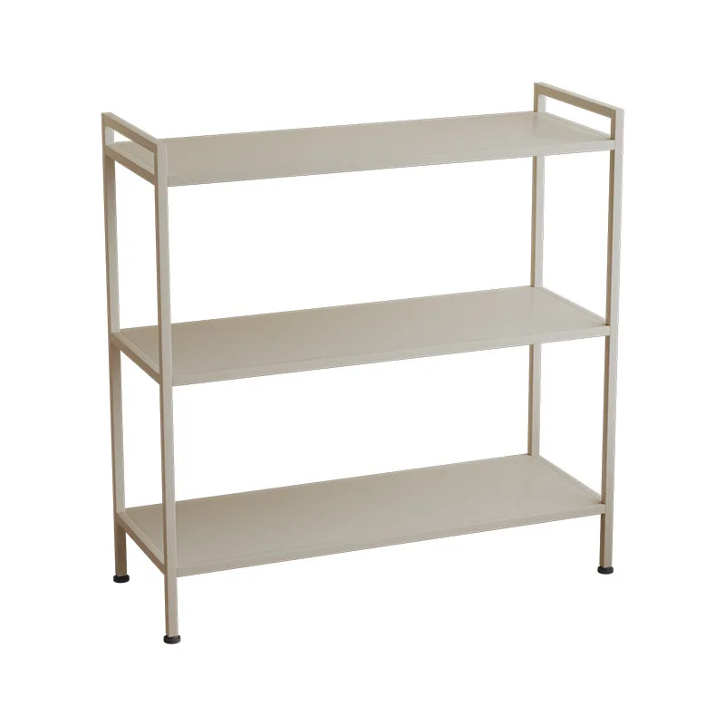 

Storage, simple Internet celebrity multi-layer cream wind, floor rack, living room bedroom toy against the wall