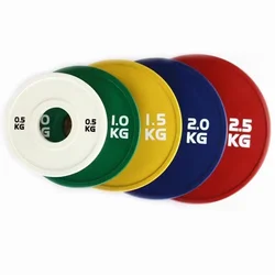 Wholesale Gym Bumper Rubber Coated Colorful Barbell Competition Plate