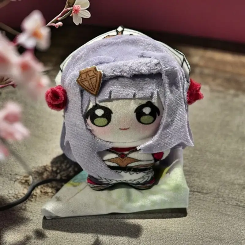 

Genshin Impact Noelle Kamisato Ayaka Aether 10CM Cotton Doll Stuffed Attribute Plushie Gift Pendant Keychain Christmas Present