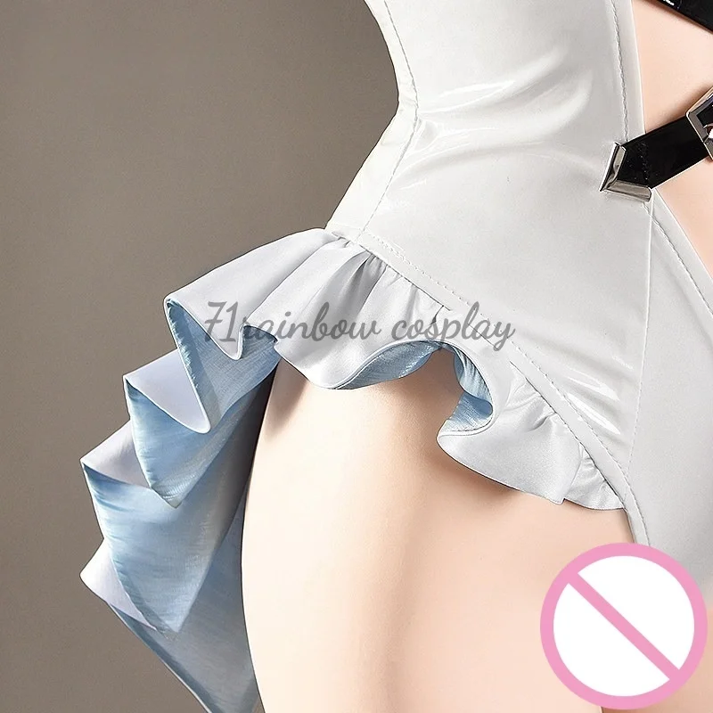 71rainbow Cosplay Azurr Lanne USS Anchorage Rabbit Cosplay Costume Female Outfits Jumpsuits Game USS Anchorage Bunny Costumes - view 5