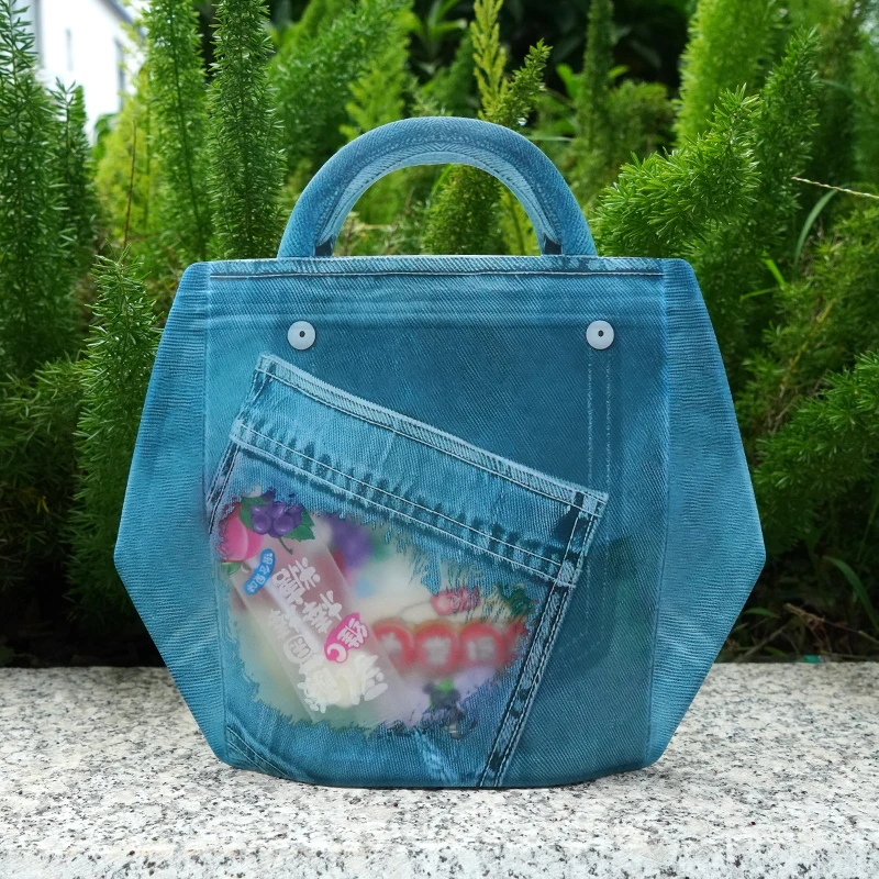 20/50 قطعة نمط الجينز الحلويات حقائب اليد الغذاء الصف زيبلوك مختومة وجبة خفيفة الحقيبة ل كوكي حفلة لصالح الحلوى الزفاف الاطفال عيد ميلاد