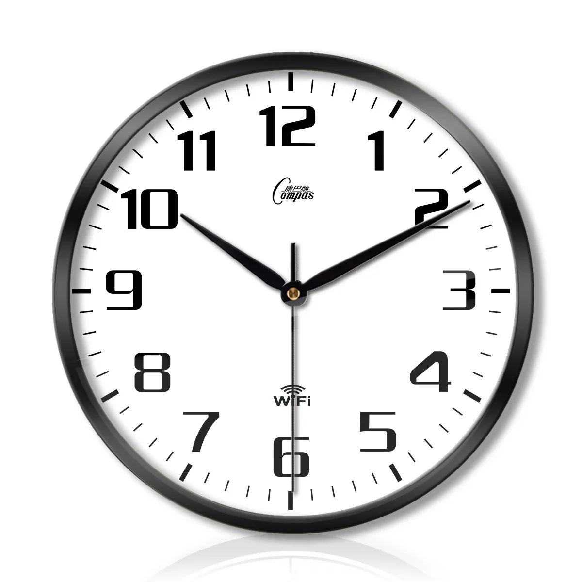 Creative Metal  Wall Clock  Smart WiFi Clock Quartz  Living Room Bedroom Library Modern Minimalist