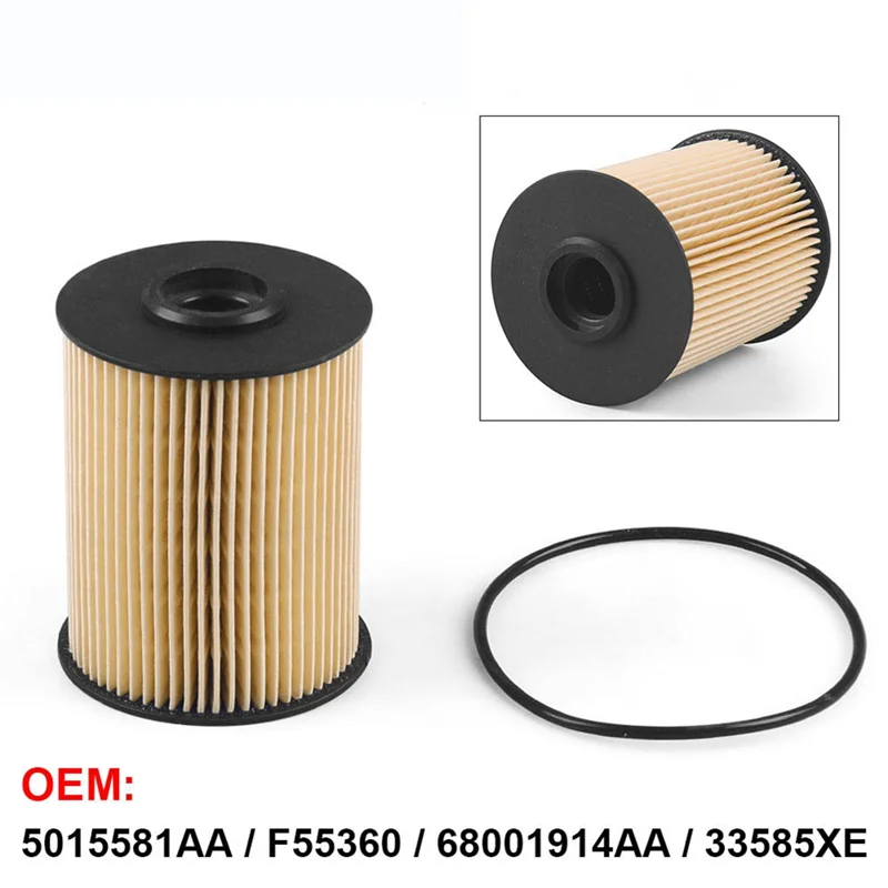 Car Fuel Filter Turbo Diesel Fuel Filter For 2000-2010 Dodge Ram 2500 3500 5.9L 5015581AD-T61C
