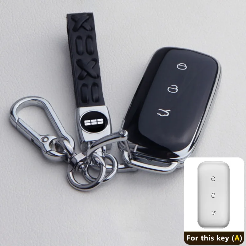Key Case for Geely Galaxy EX5 E5 Cityray L6 L7 EMI NO.1 Proton e.MAS 7 5 E8 Starry 8 Keychain Cover Shell Fob Car Accessories
