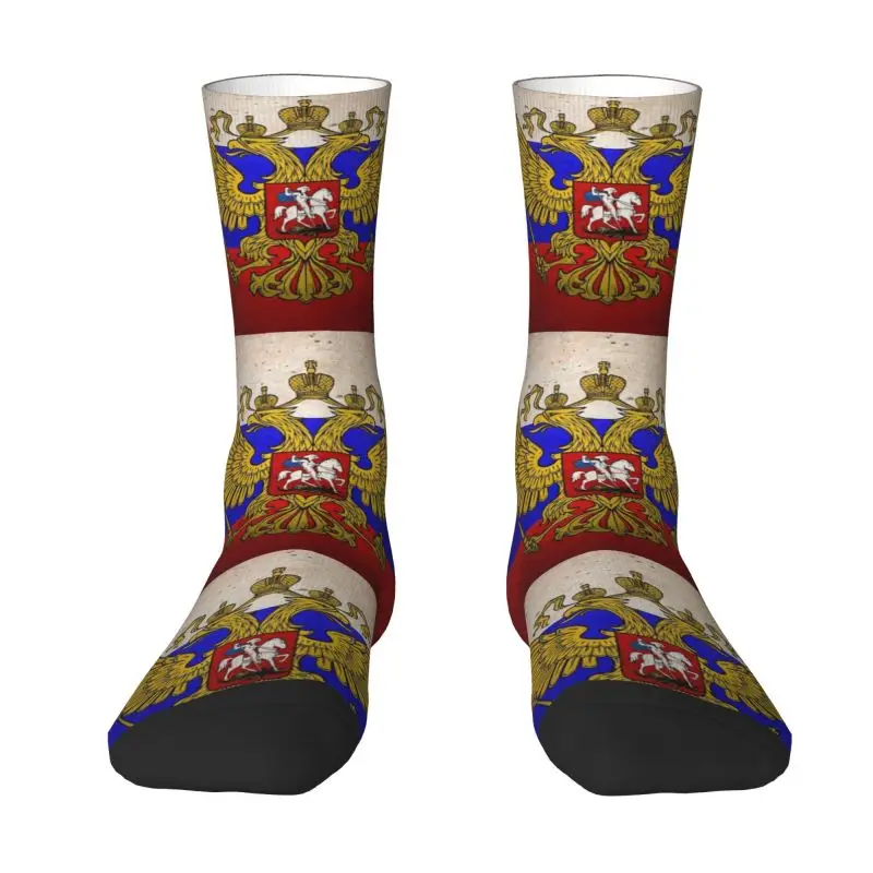 

Fashion Printing Russian Flag Socks for Women Men Stretch Summer Autumn Winter Russia Proud Crew Socks