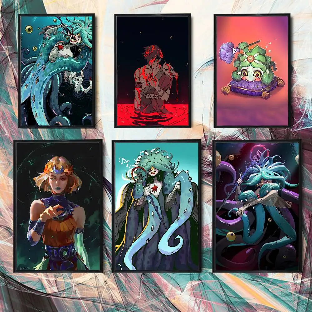 

Scylla Zagreus Melinoe Hades Poster HD Art Wall Waterproof Home Living Room Bedroom Bar Aesthetic Decoration