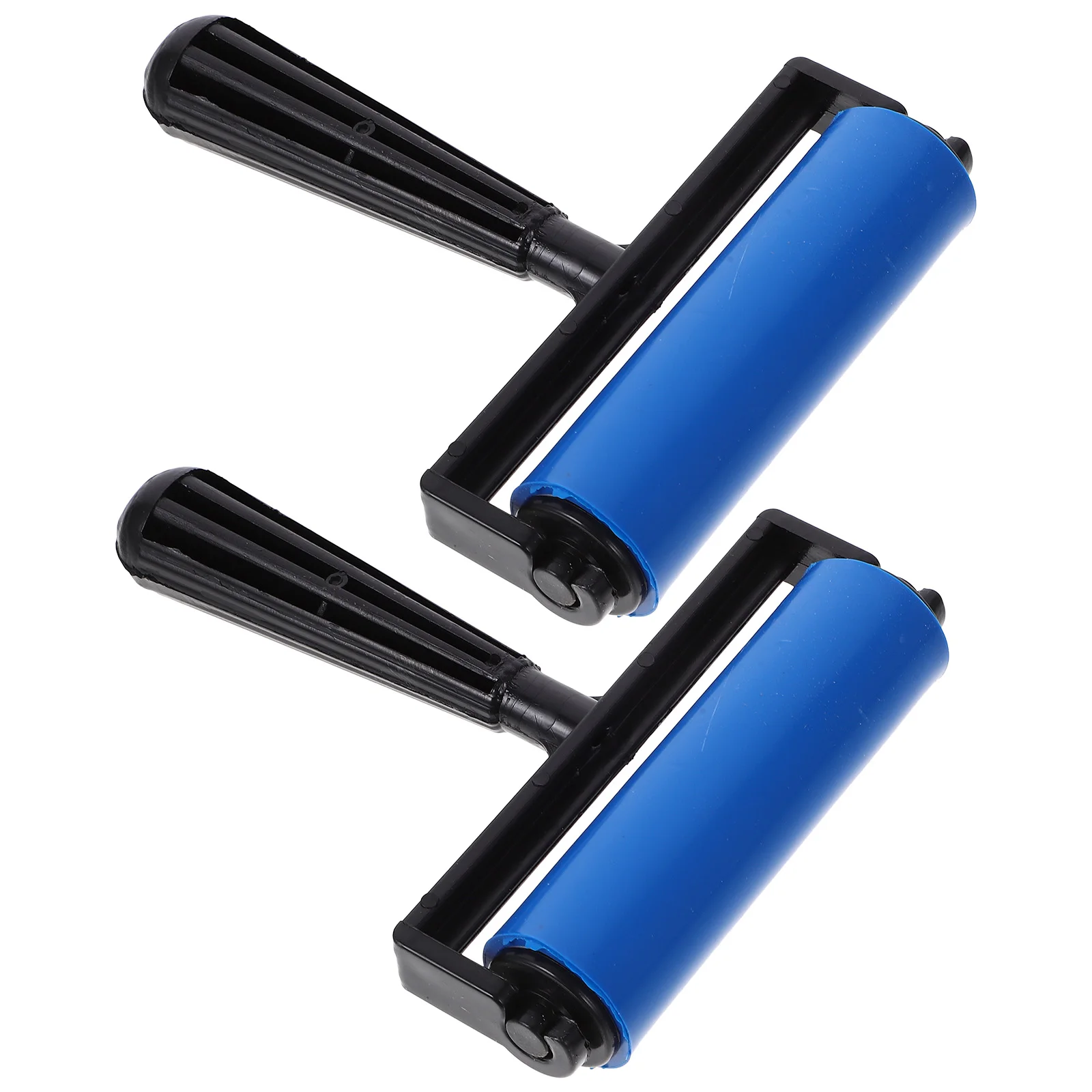 

2 Pcs Ink Printing Glue Cylinder Printmaking Roller Rollers Rubber Cartridge Plastic for Child