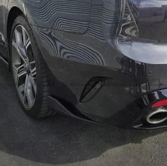 

Подходит для Kia Stinger из углеродного волокна типа M, задний гарнир, глянцевое волокно, шпатель бампера