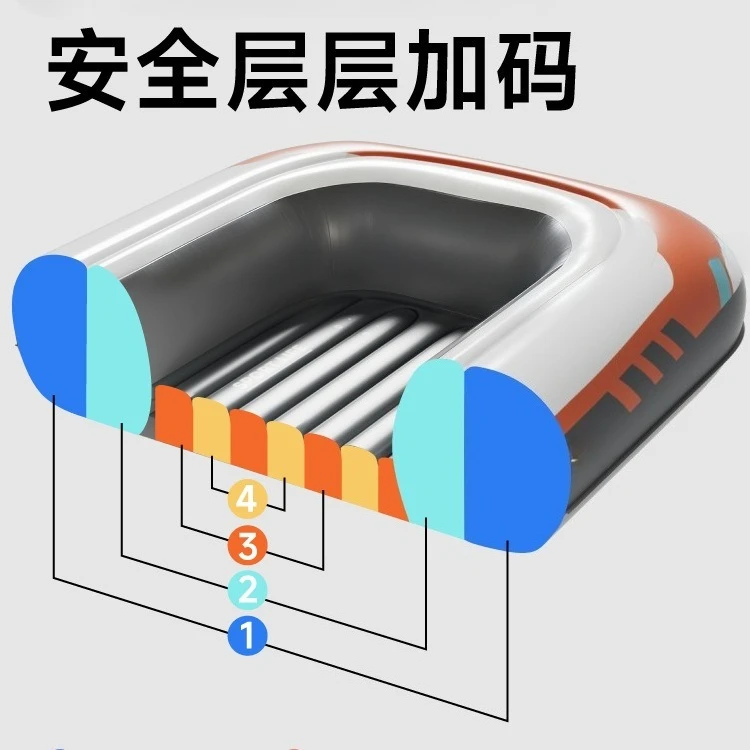 Bote inflable para Kayak, bote de goma, bote de asalto grueso, pesca salvaje