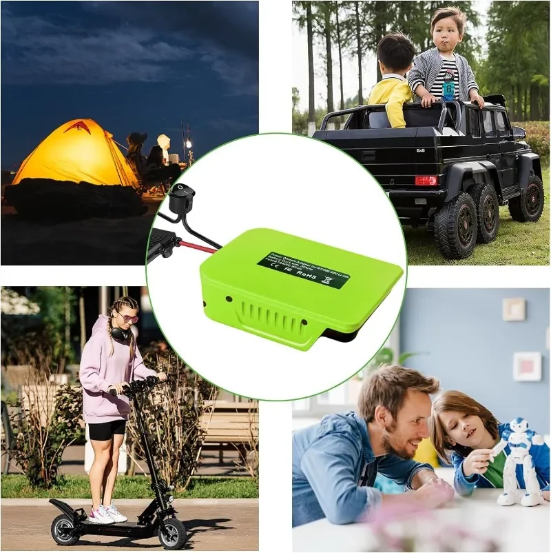Imagem -05 - Adaptador Power Wheels para Ryobi Doca de Bateria de Lítio 40v Conector de Energia Ferramentas Faça Você Mesmo Op4030 Op40301 Op4040 Novo 14 Awg
