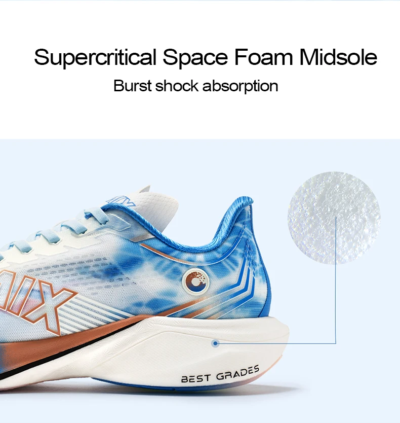 ONEMIX Nylon Carbon Plate Renn- und Trainingsschuhe für Herren mit vollständiger Stoßdämpfung, Sport-Carbon-Platte Laufschuhe – Detail 3