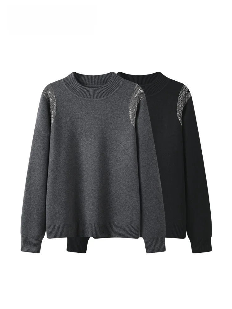

plus Size High Ne Long Sve Knitwear Casual Sle Korean Faion Spring New Arrival for plus Size Women Trendy And Youthful