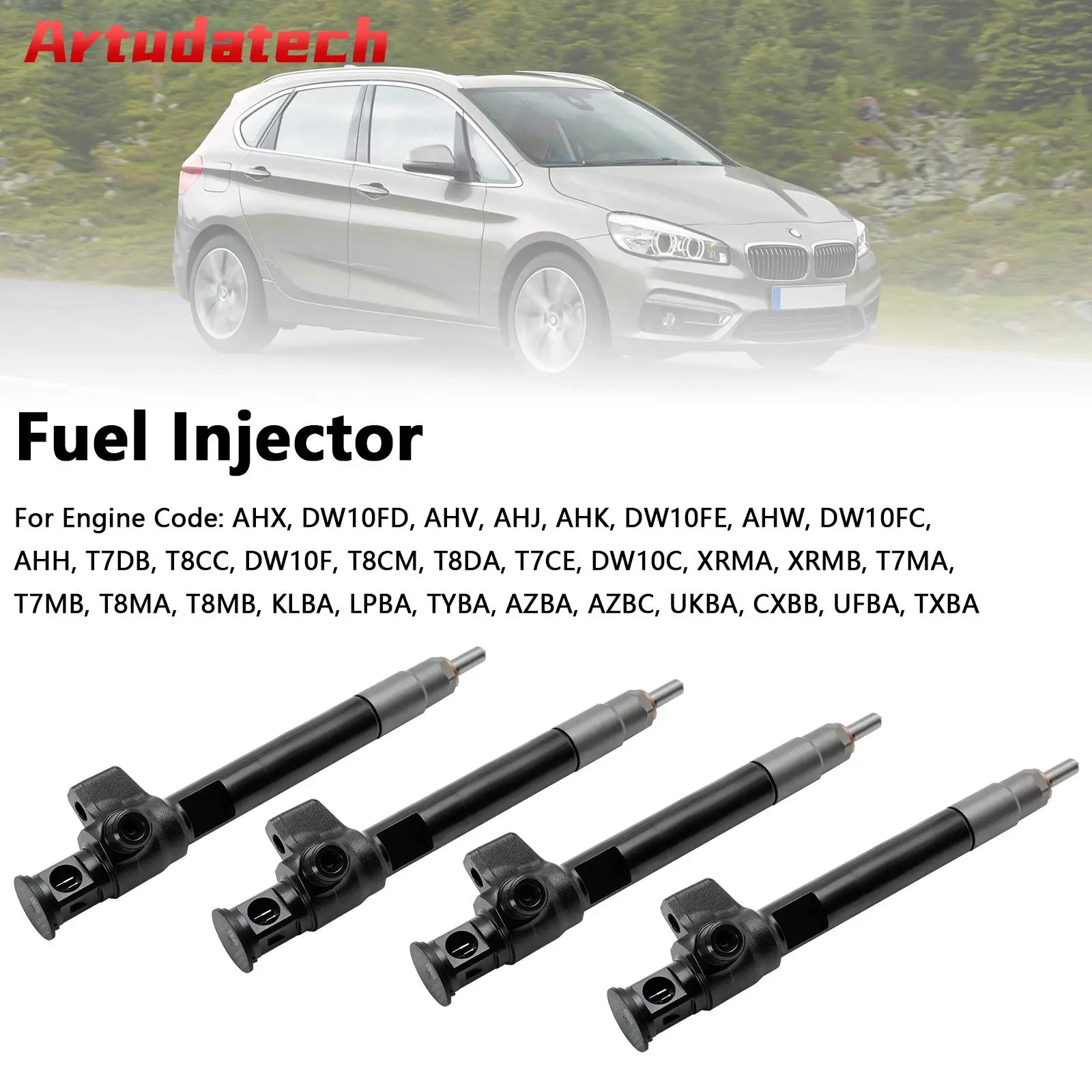 Artudatech 4PCS Fuel Injector 28388960 9674984080 28602948 Fit Delphi Diesel Car Accessories