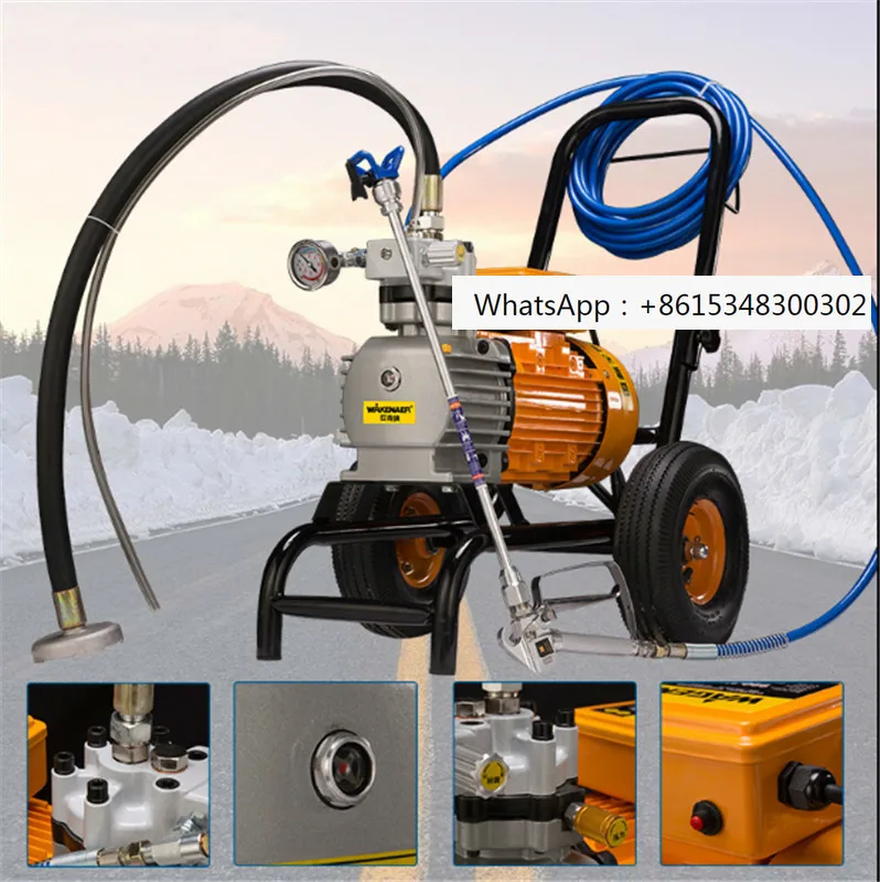 

High pressure Airless Paint Sprayer 220V 3000/3500W 8L/12L min With 1/2 Spray Guns Electric Airless Painting Machine 3000N/S