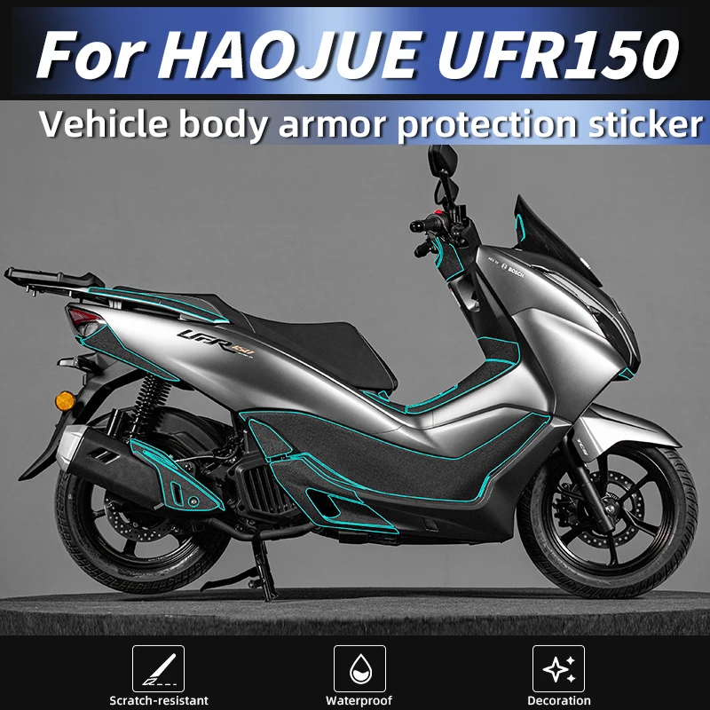 

For Haojue UFR150 Heavy-Duty Armor Decals Weatherproof Easy-Install Body Fuel Tank Modification Stickers