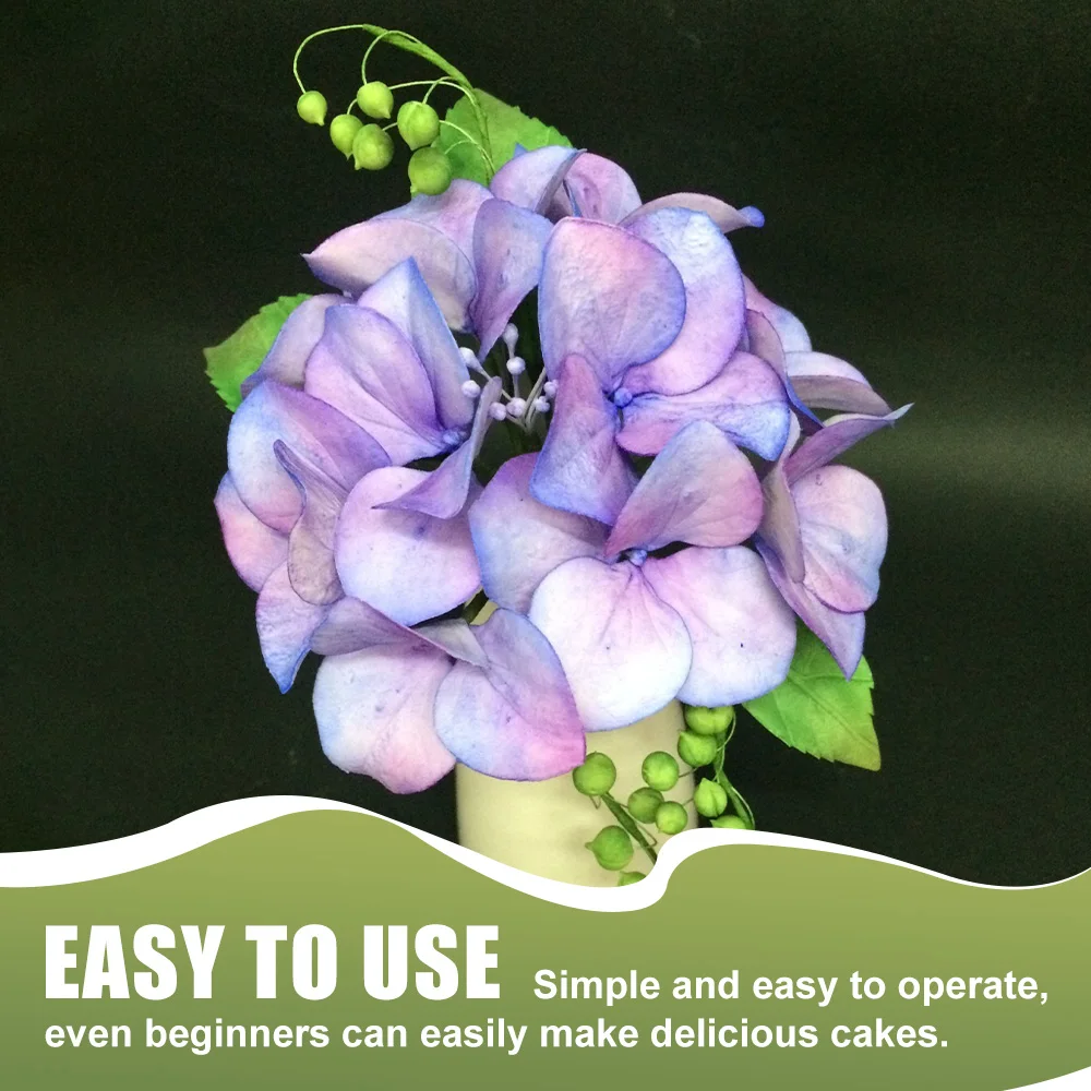 10pcs Hydrangea Set Mold Silicone Mold Cutting Mold Fondant Cake Decoration Tools Kitchen Baking Tools Accessories