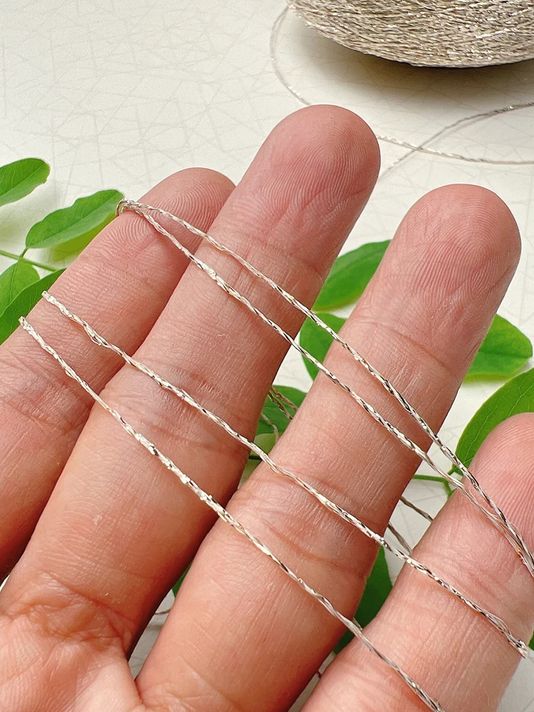 

Золотая кружевная пряжа с люрексом, 500 г, 9 Stis Strong Twist, проволока для ручного вязания для кукольной сумки, шляпы, вязаная крючком ткань Faion Accories