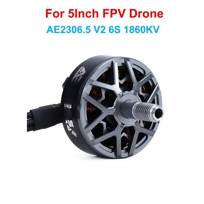 AXISFLYING 브러시리스 모터, 5 인치 플라워 플라이 트래버스 드론에 적합, AE2306.5 V2 2400KV 4S 1800KV 1960KV 6S, 5mm