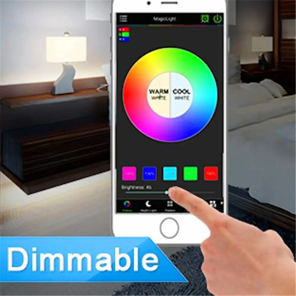 Home LED WIFI App RGBW bulbs 60W Equivalent Smart bulb lamp Music E27 Dimmable Smart Bulb lamp link Alexa Echo plus Goolge Home