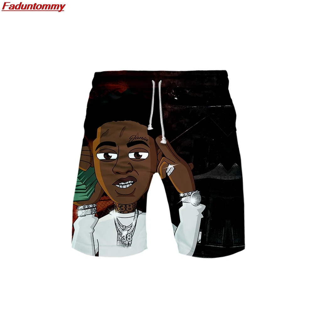 Style Summer Men Casual Leisure Trend Shorts pants New Kpop Popular Fashion Youngboy Never Broke Again 3D Print