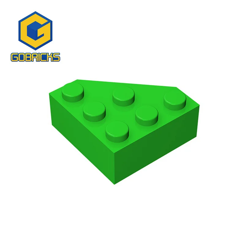 Gobricks 10 stücke 30505 Keil Ziegel 3x3 Teil Cut Ecke Groß Modulare GBC Spielzeug Für Technische MOC DIY Bausteine kreative Geschenk